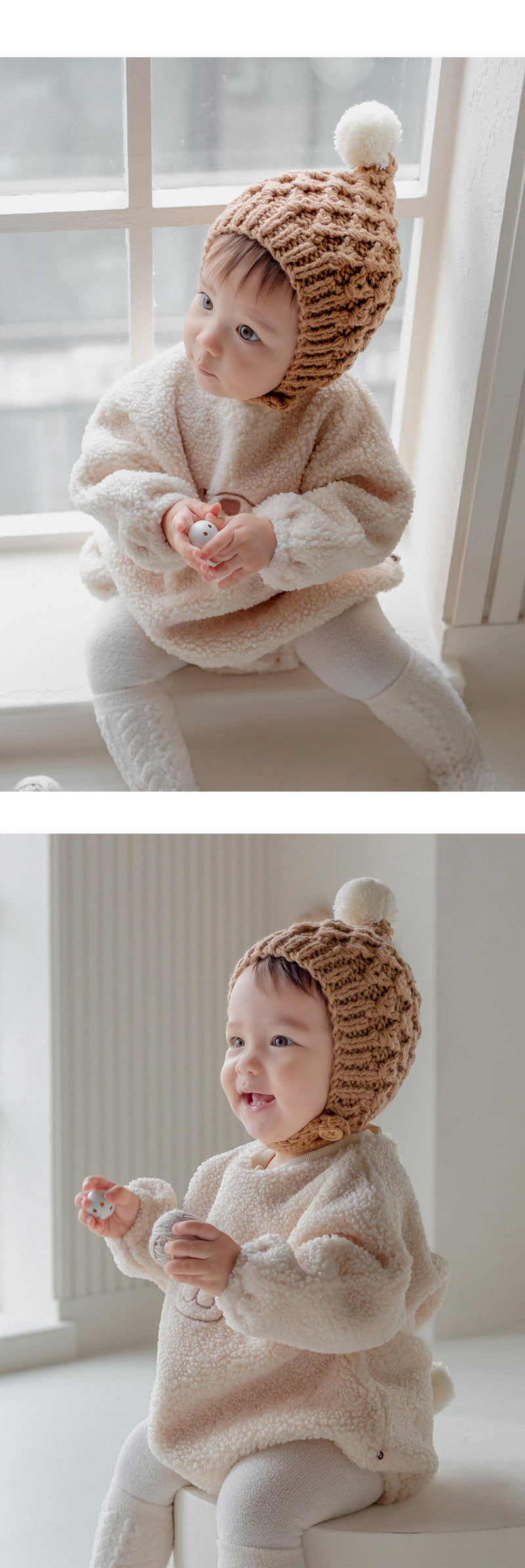Kids Clara - Korean Baby Fashion - #babyoutfit - New Connie Elf Pom Pom Knit Baby Hat - 7