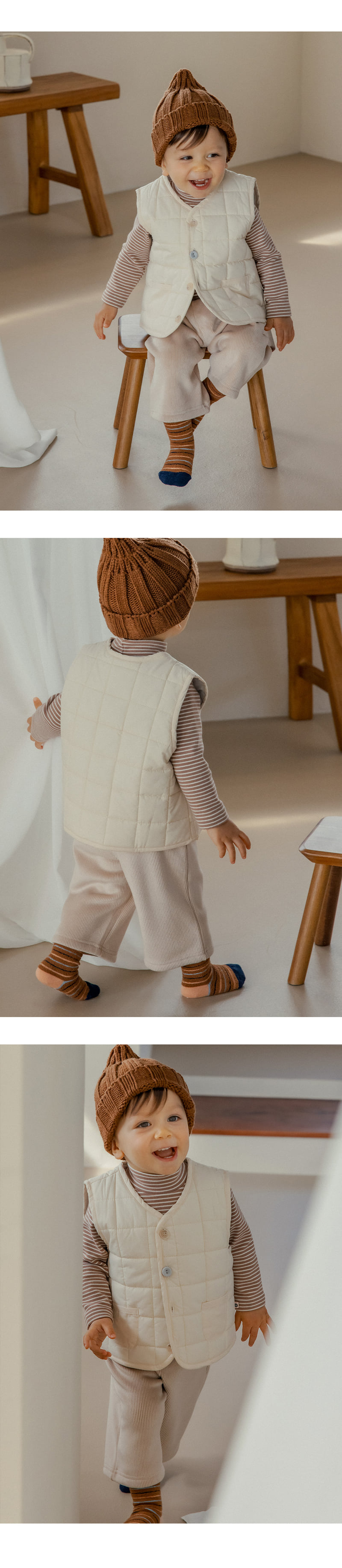 Kids Clara - Korean Baby Fashion - #babyoutfit - Tene Double Velour Pants - 4