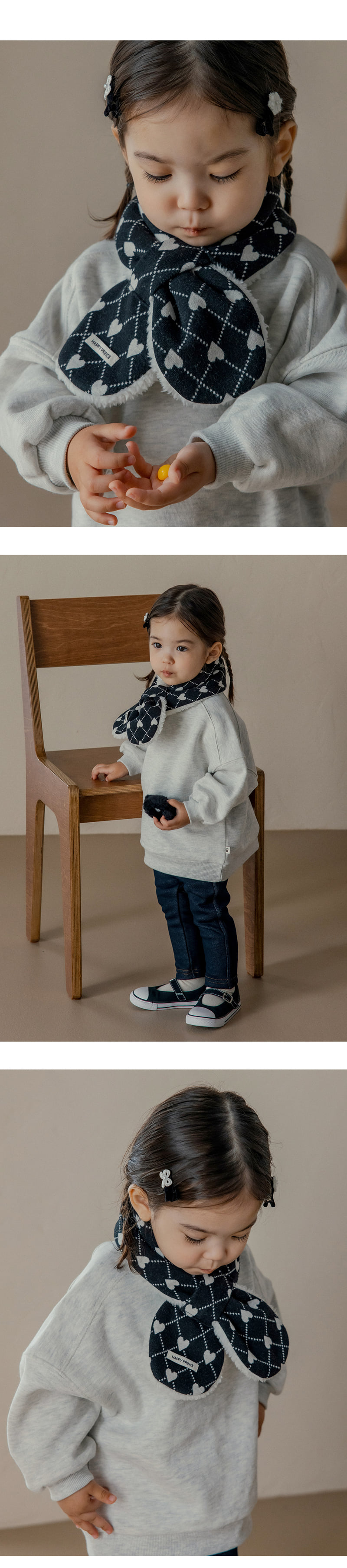 Kids Clara - Korean Baby Fashion - #babyoutfit - Ella Snow Baby Neck Warmer - 5