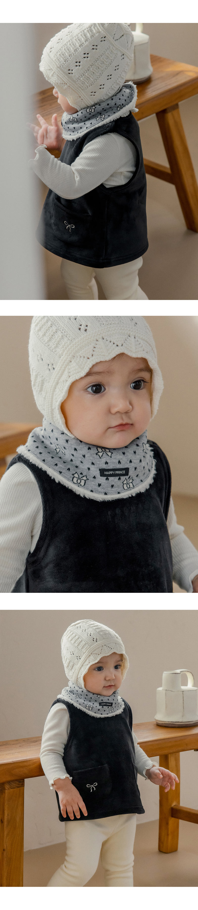 Kids Clara - Korean Baby Fashion - #babyoutfit - Selly Snow Baby Banana Bib (set of 5) - 4