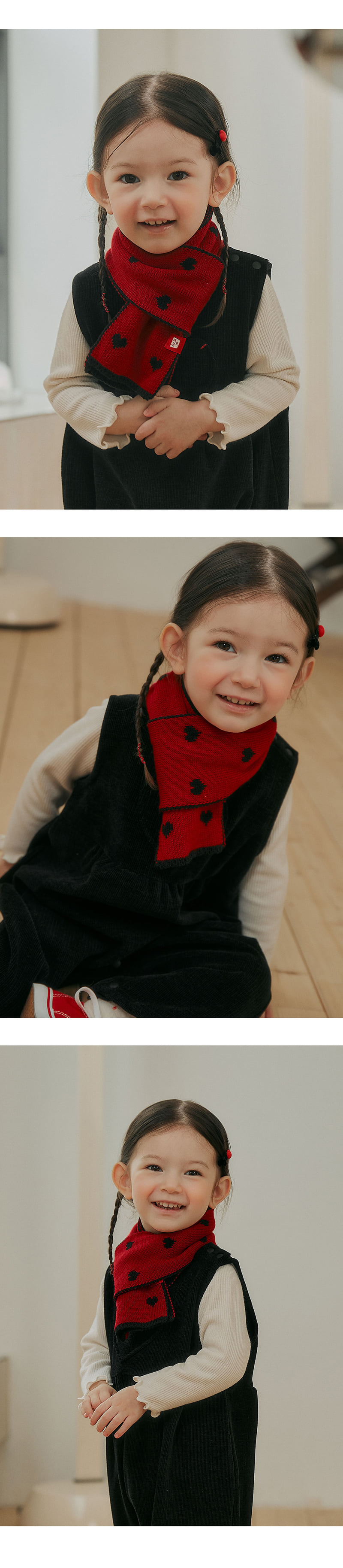 Kids Clara - Korean Baby Fashion - #babyoutfit - Lavi Knit Baby Muffler - 2