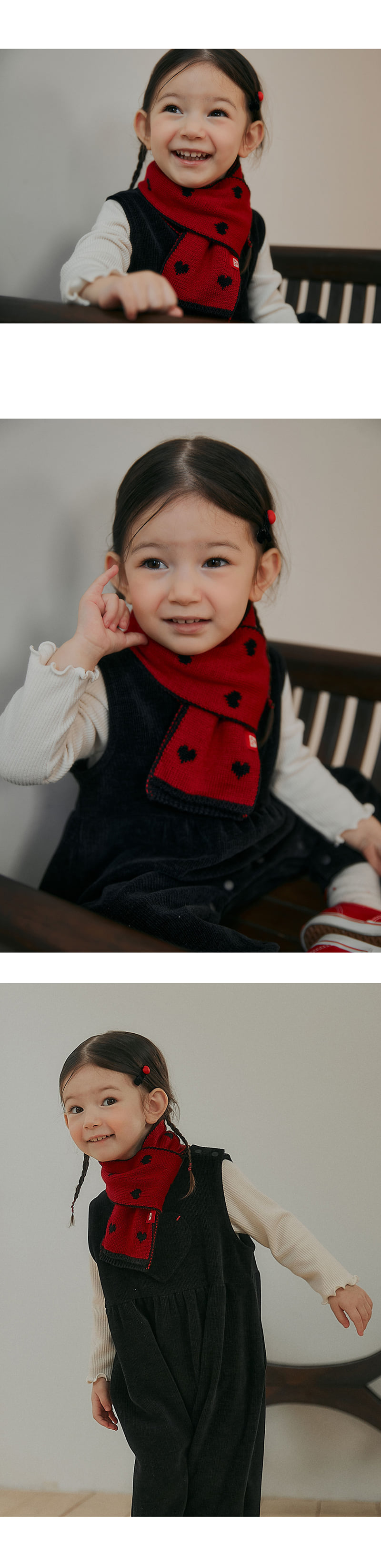 Kids Clara - Korean Baby Fashion - #babyoutfit - Lavi Knit Baby Muffler - 3