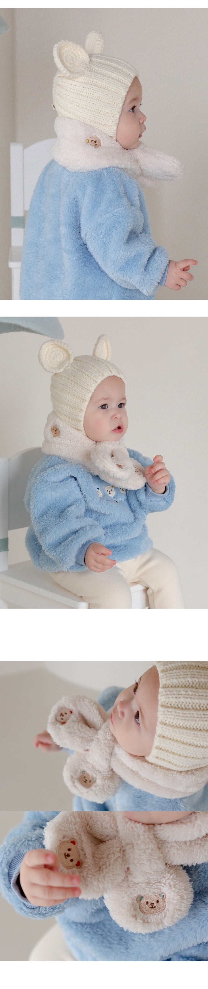 Kids Clara - Korean Baby Fashion - #babyoutfit - Chico Snow Baby Neck Warmer - 3