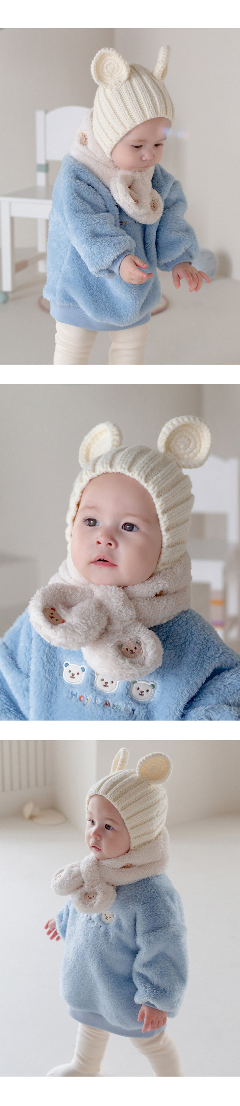 Kids Clara - Korean Baby Fashion - #babyoutfit - Chico Snow Baby Neck Warmer - 4