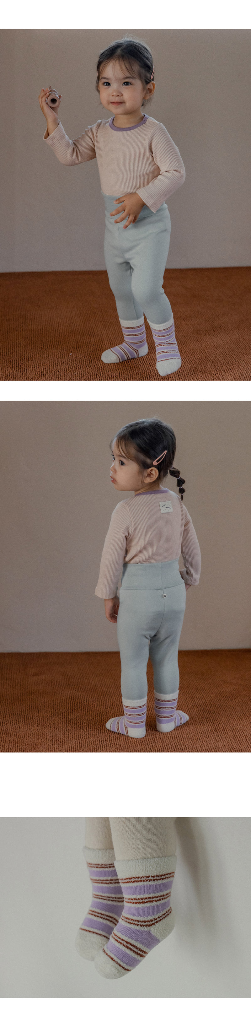 Kids Clara - Korean Baby Fashion - #babyoutfit - Labol Winter Socks (set of 5) - 4