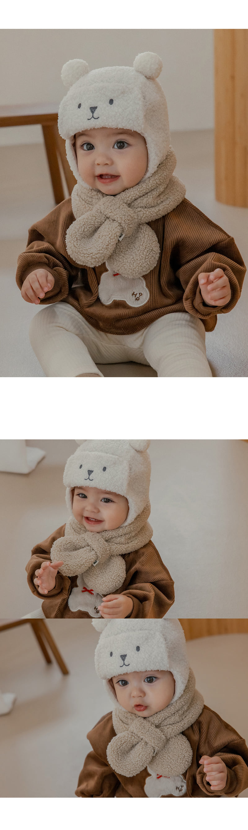 Kids Clara - Korean Baby Fashion - #babyoutfit - Aubrey Snow Baby Neckie - 4
