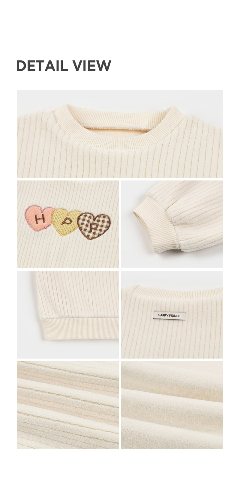 Kids Clara - Korean Baby Fashion - #babywear - Vanilla Double Velour Baby Sweatshirt - 7