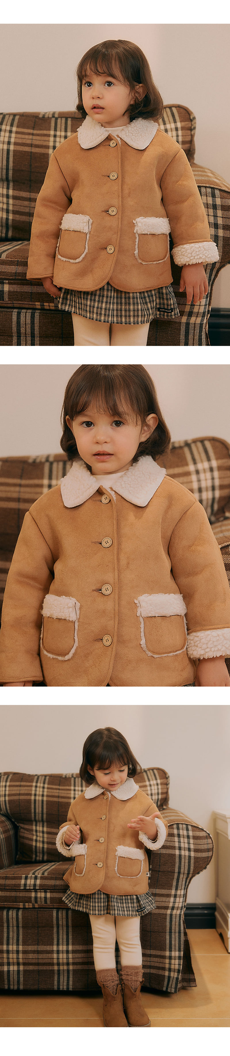 Kids Clara - Korean Baby Fashion - #babywear - Benny Baby Shearling Jacket - 2