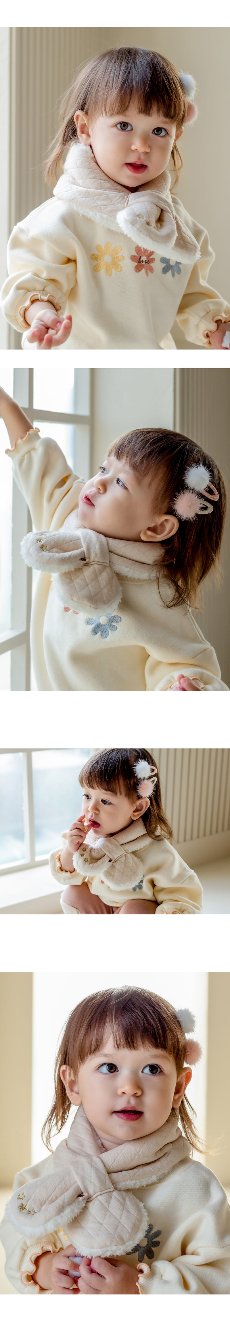 Kids Clara - Korean Baby Fashion - #babyoutfit - Lavina Snow Baby Neck Warmer - 4