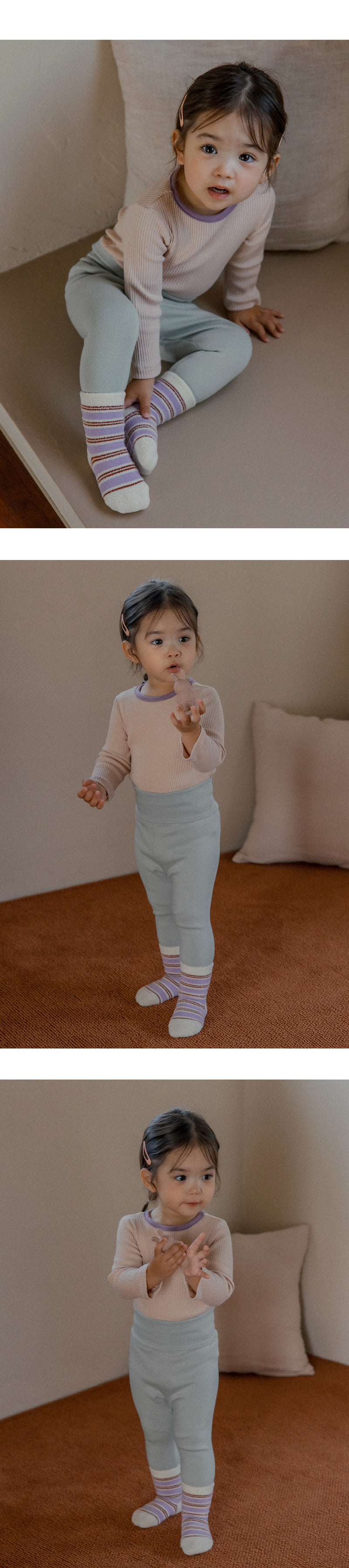 Kids Clara - Korean Baby Fashion - #onlinebabyboutique - Labol Winter Socks (set of 5) - 5