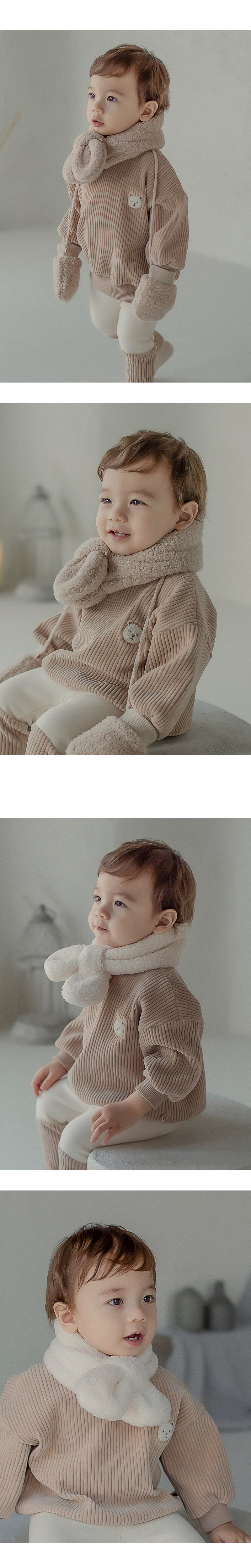Kids Clara - Korean Baby Fashion - #onlinebabyboutique - Aubrey Snow Baby Neckie - 5