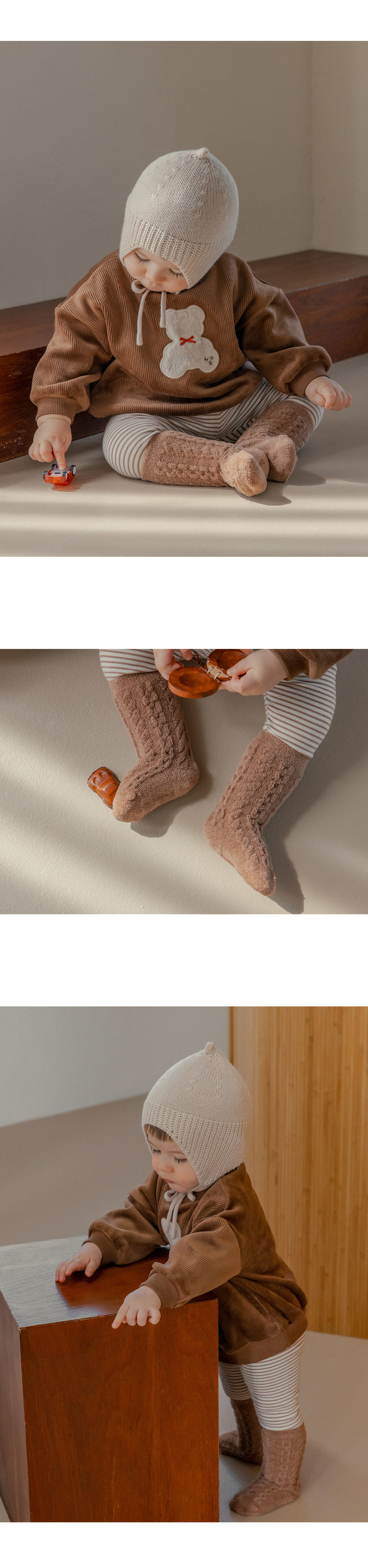 Kids Clara - Korean Baby Fashion - #onlinebabyboutique - Jia Winter Baby Knee Socks (set of 5) - 3