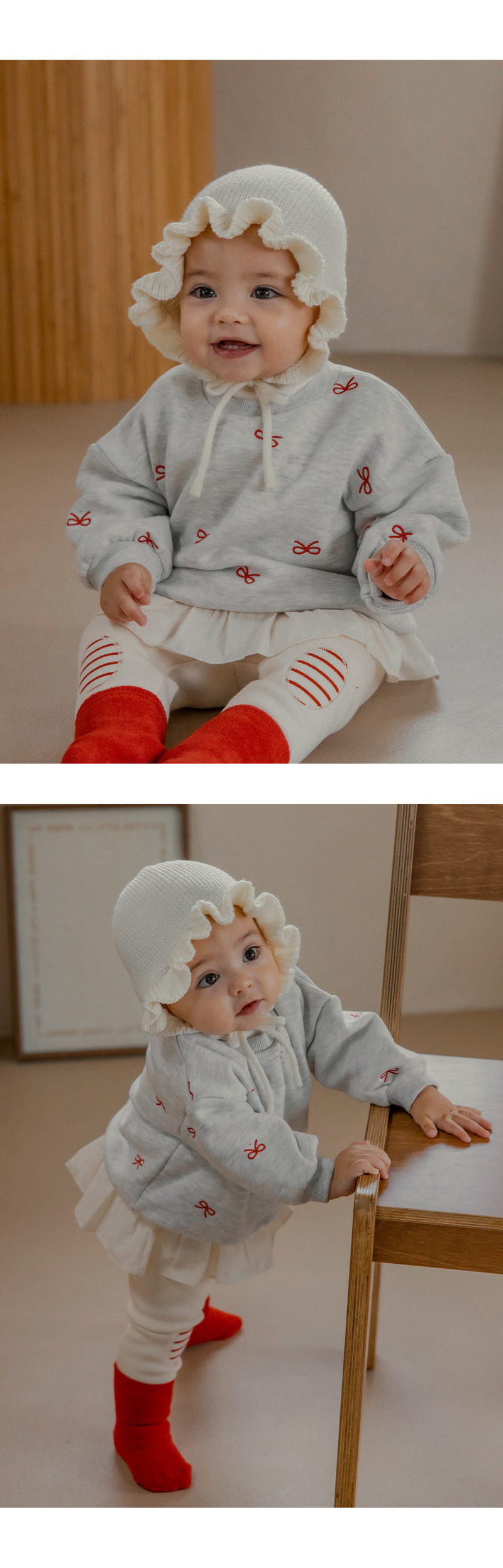 Kids Clara - Korean Baby Fashion - #onlinebabyboutique - Nelly Brushed Sweatshirt - 6