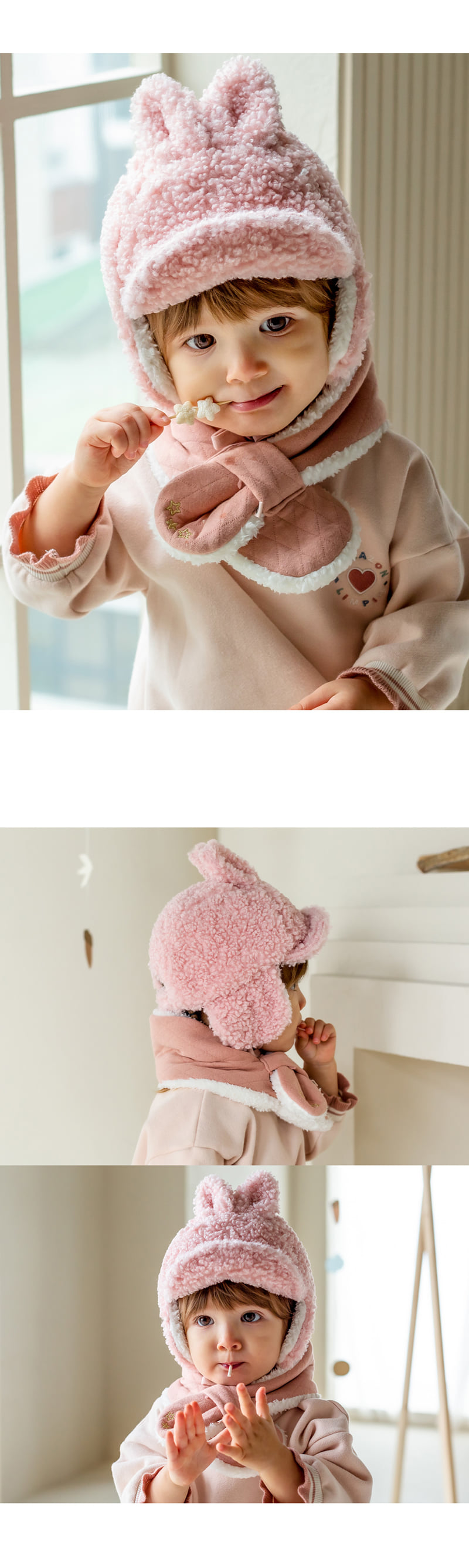 Kids Clara - Korean Baby Fashion - #onlinebabyboutique - Lavina Snow Baby Neck Warmer - 5