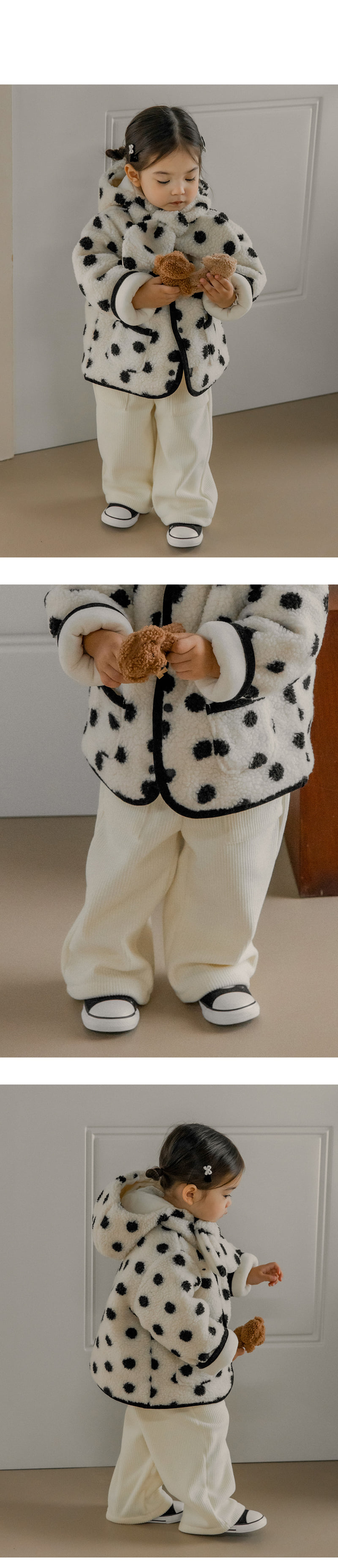 Kids Clara - Korean Baby Fashion - #onlinebabyboutique - S’more Fleece Corduroy Wide Pants - 6
