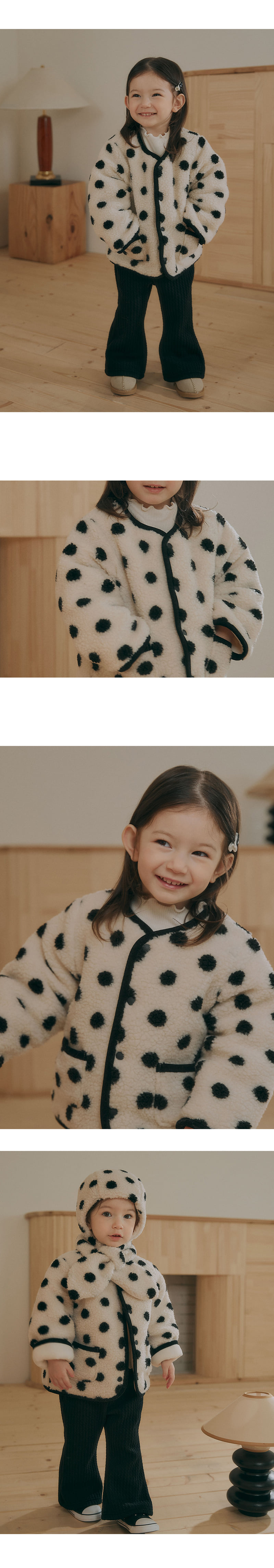 Kids Clara - Korean Baby Fashion - #onlinebabyboutique - Dien Fleece Baby Jacket Set - 2