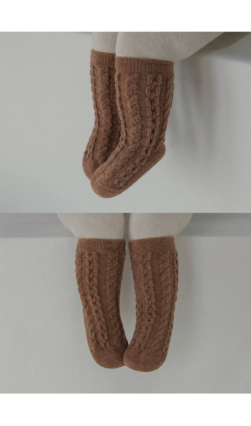 Kids Clara - Korean Baby Fashion - #onlinebabyboutique - Jia Winter Baby Knee Socks (set of 5) - 4
