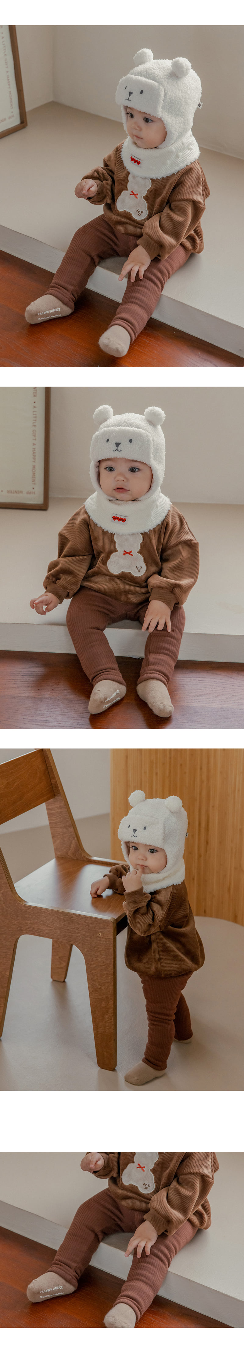 Kids Clara - Korean Baby Fashion - #onlinebabyshop - Luca Brushed Baby Leggings - 2