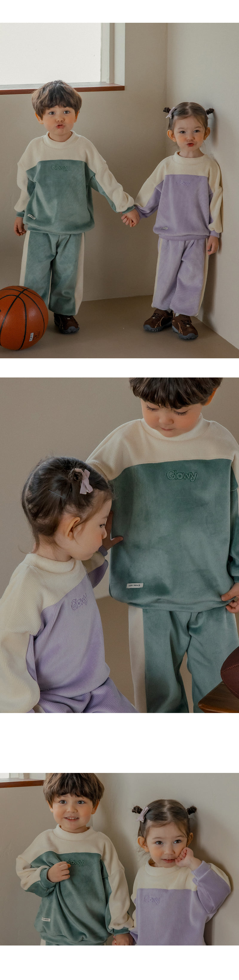 Kids Clara - Korean Baby Fashion - #onlinebabyboutique - Gloy Double Velour Set - 4