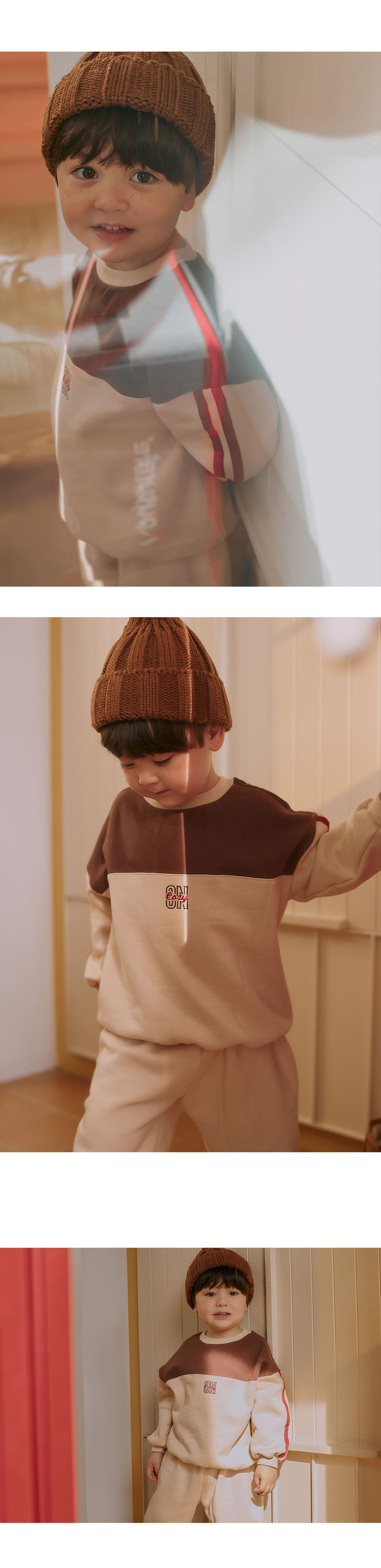 Kids Clara - Korean Baby Fashion - #onlinebabyshop - Toff Track Brushed Set - 3