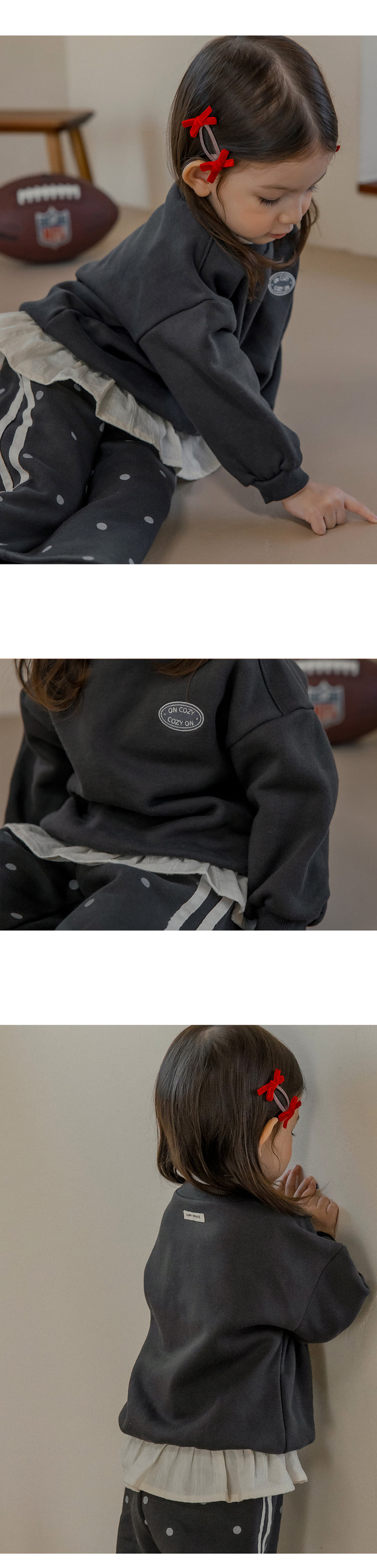 Kids Clara - Korean Baby Fashion - #onlinebabyshop - Paulette Brushed Set - 2