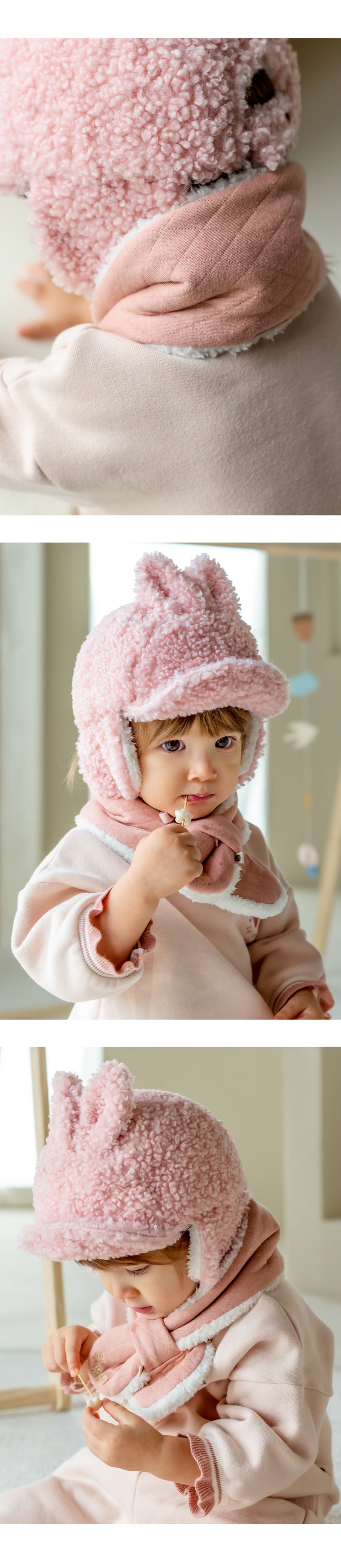 Kids Clara - Korean Baby Fashion - #onlinebabyshop - Lavina Snow Baby Neck Warmer - 6