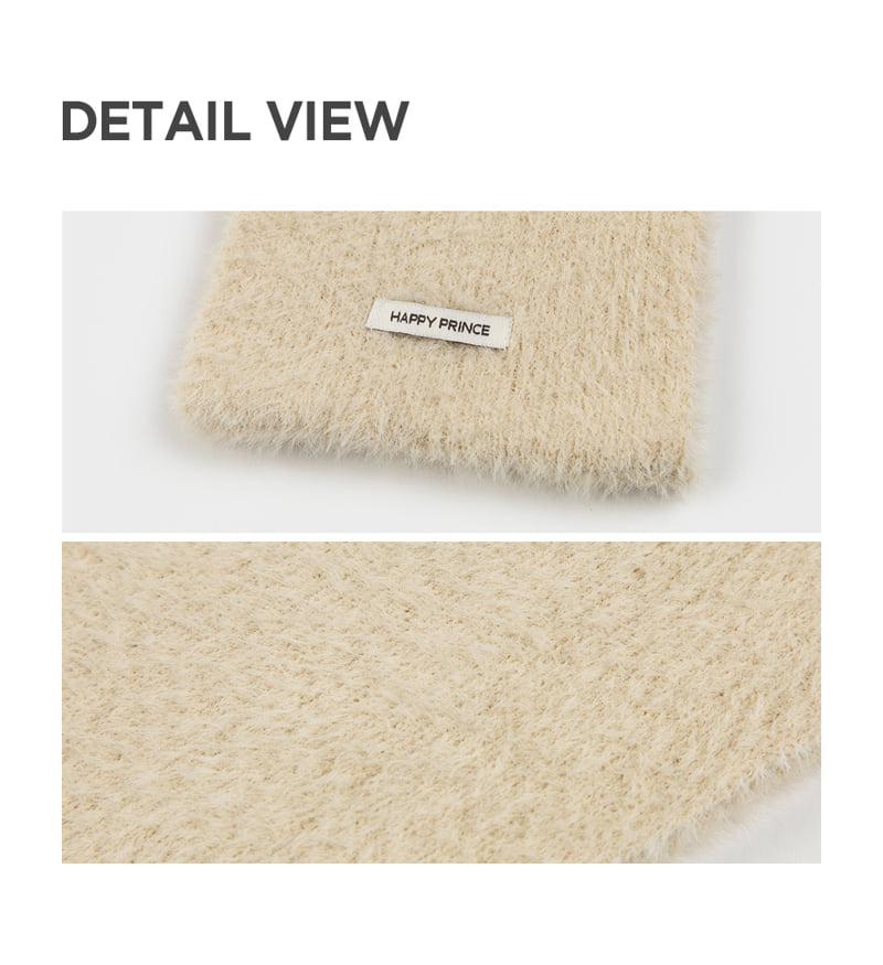 Kids Clara - Korean Baby Fashion - #onlinebabyshop - Mink Fluffy Knit Baby Muffler - 5