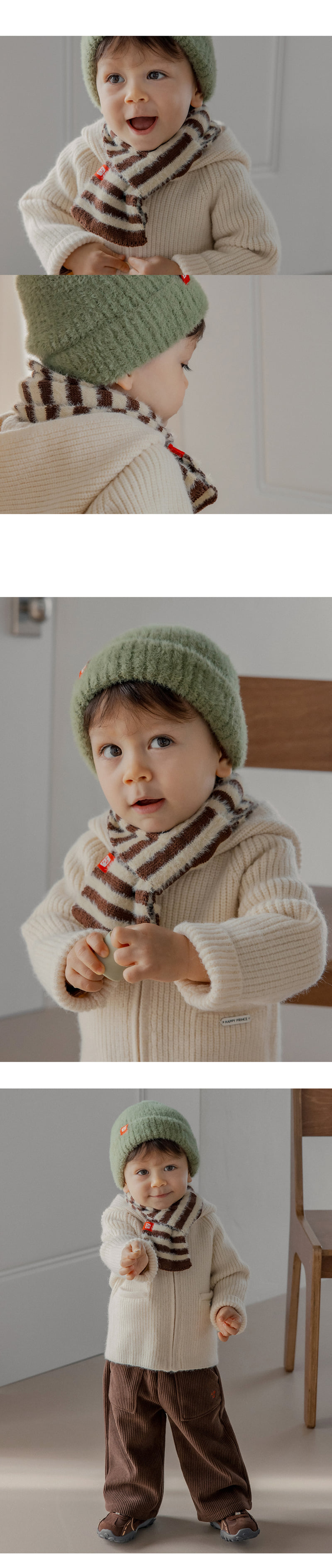 Kids Clara - Korean Baby Fashion - #onlinebabyboutique - Snug Knit Baby Muffler - 4