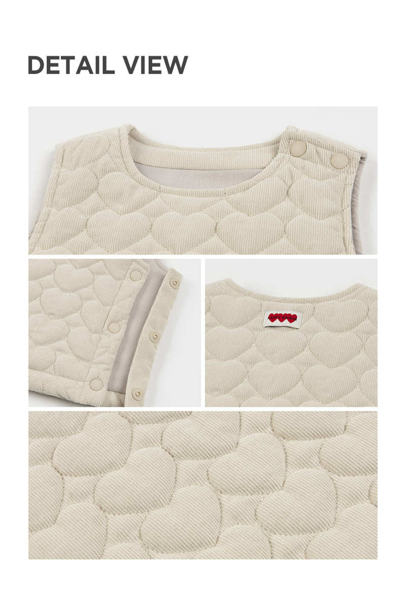 Kids Clara - Korean Baby Fashion - #onlinebabyshop - Marsh Quilted Baby Vest - 6