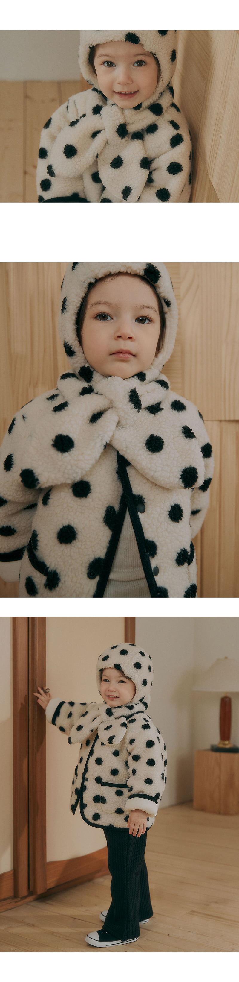 Kids Clara - Korean Baby Fashion - #onlinebabyshop - Dien Fleece Baby Jacket Set - 3