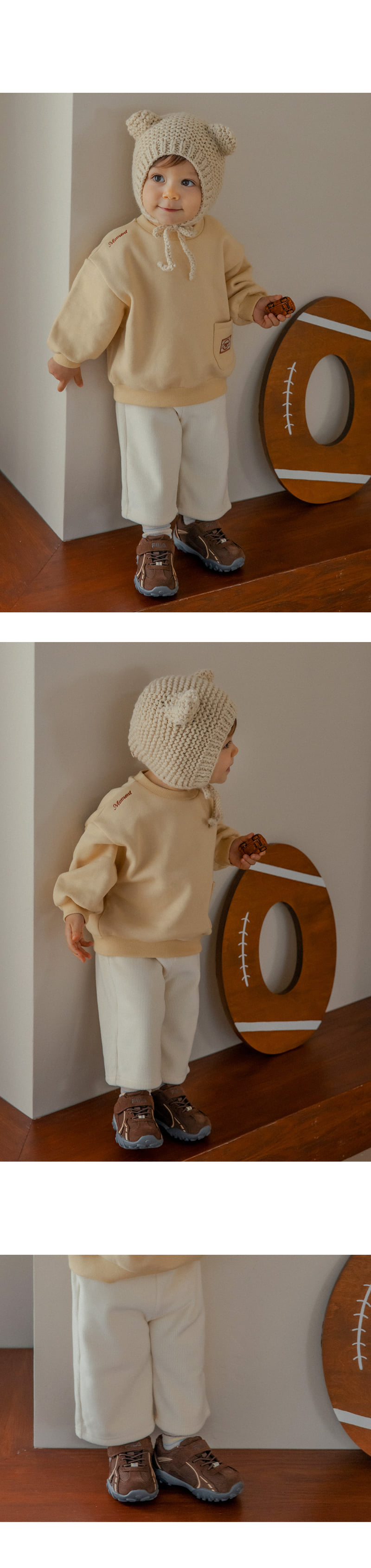 Kids Clara - Korean Baby Fashion - #smilingbaby - Tene Double Velour Pants - 8