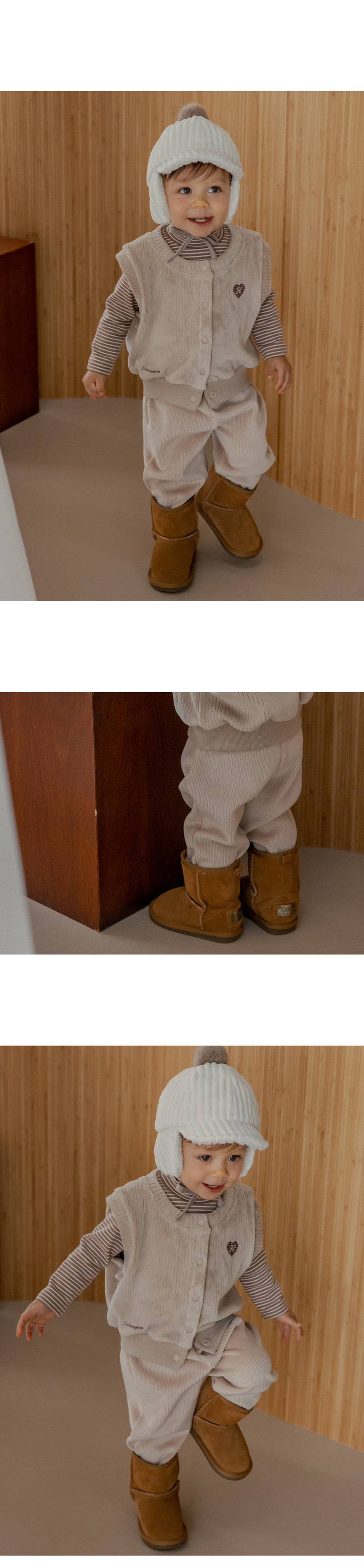 Kids Clara - Korean Baby Fashion - #smilingbaby - Regina Double Velour Jogger Pants - 7