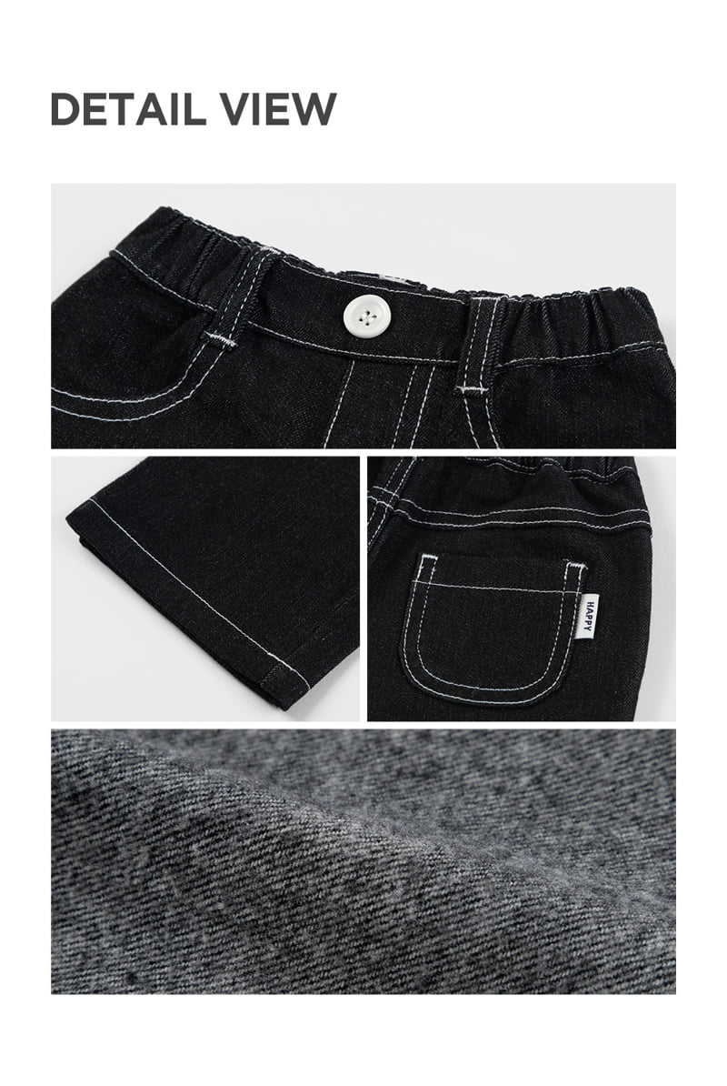 Kids Clara - Korean Baby Fashion - #smilingbaby - Allo Denim Brushed Pants - 6