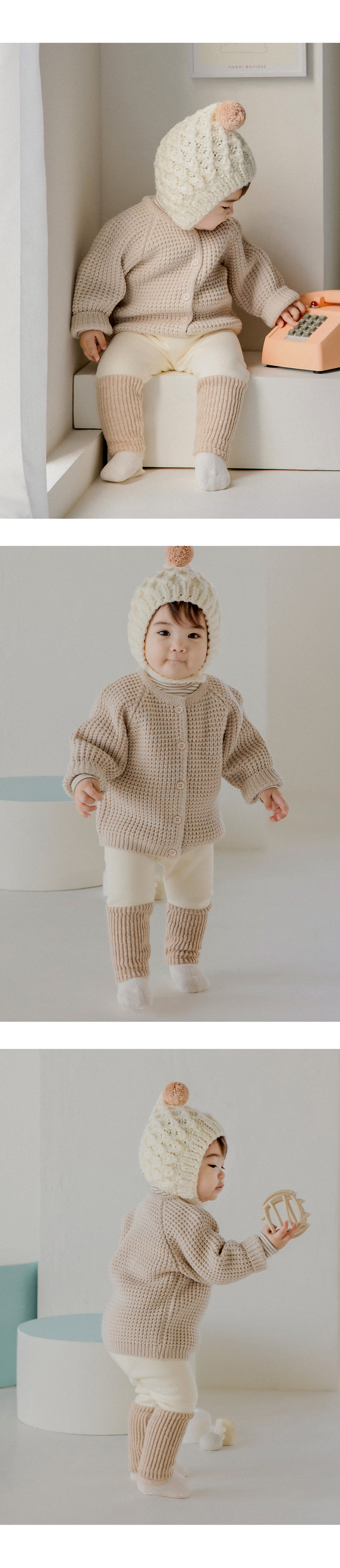 Kids Clara - Korean Baby Fashion - #smilingbaby - Kai Brushed Baby Leggings - 5