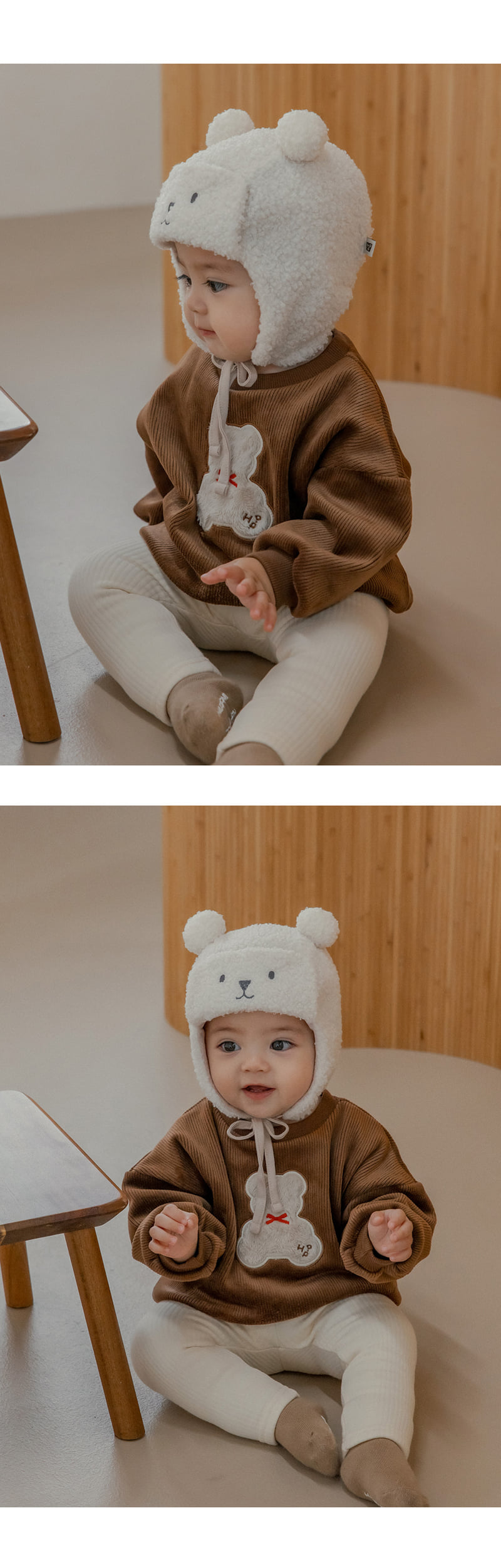 Kids Clara - Korean Baby Fashion - #smilingbaby - Luca Brushed Baby Leggings - 3