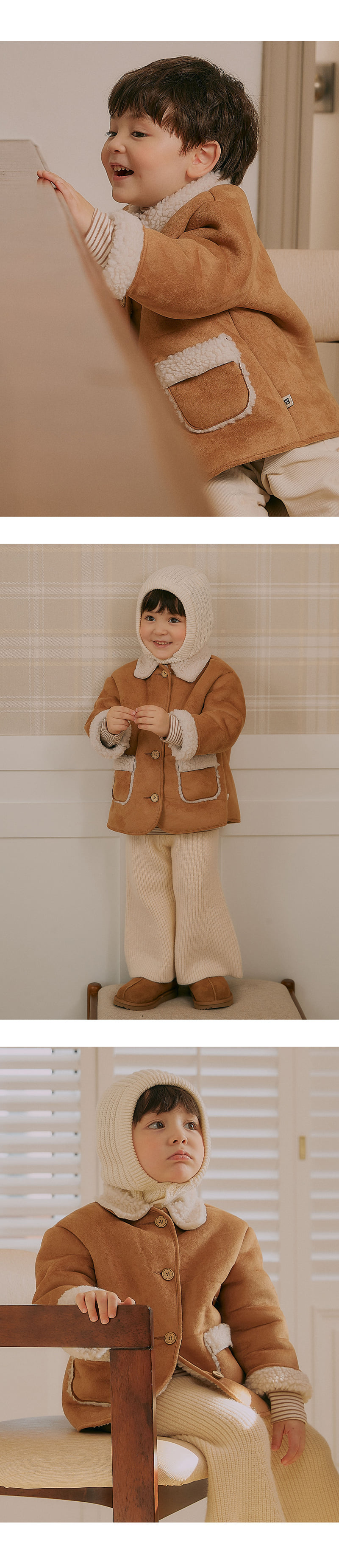 Kids Clara - Korean Baby Fashion - #smilingbaby - Benny Baby Shearling Jacket - 5
