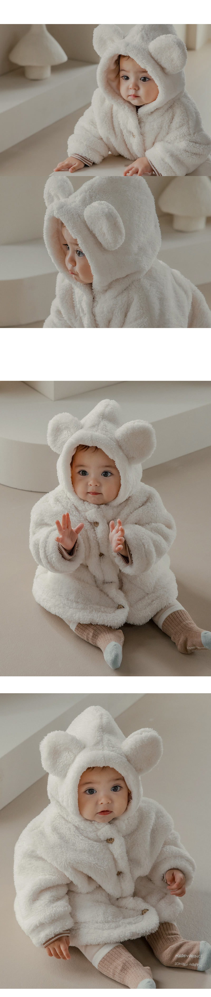 Kids Clara - Korean Baby Fashion - #onlinebabyshop - Earby Fleece Hoodie Baby Jacket - 4