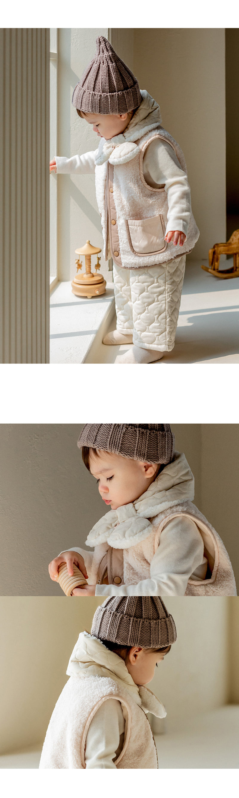 Kids Clara - Korean Baby Fashion - #smilingbaby - Elise Snow Baby Neck Warmer - 3