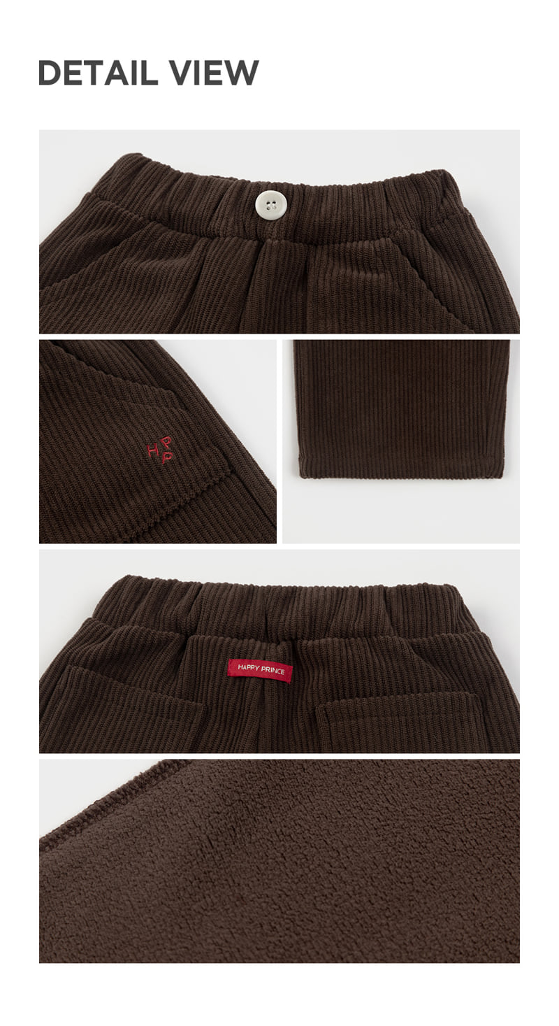 Kids Clara - Korean Baby Fashion - #smilingbaby - S’more Fleece Corduroy Wide Pants - 8