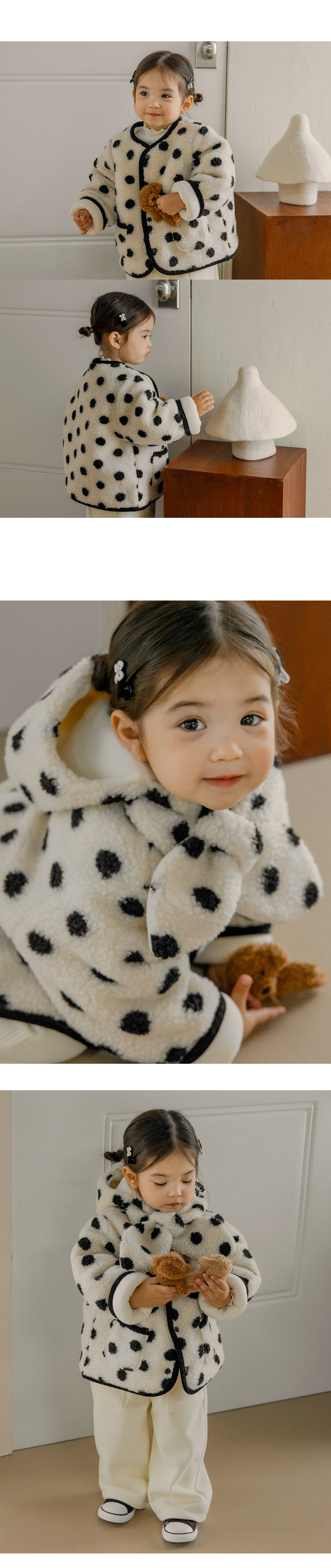 Kids Clara - Korean Baby Fashion - #onlinebabyshop - Dien Fleece Baby Jacket Set - 4