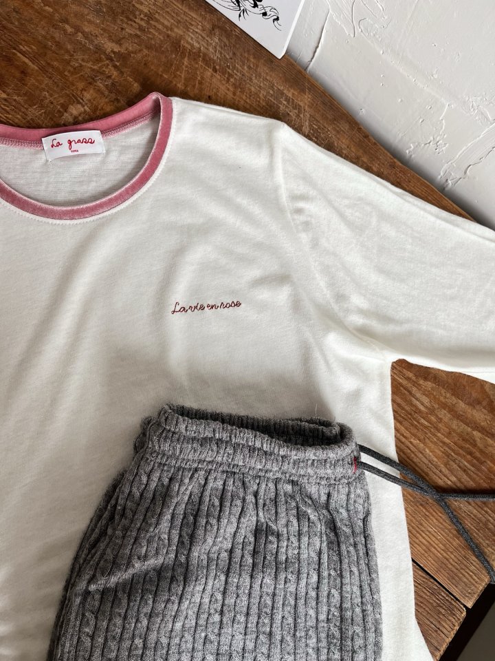Lagrass - Korean Women Fashion - #womensfashion - Snow Tee - 5