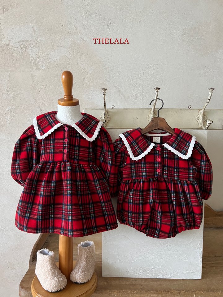Lala - Korean Baby Fashion - #babyboutique - Sweet Check Suit - 5
