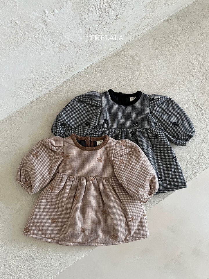 Lala - Korean Baby Fashion - #babyboutique - Pie Embroidery One-piece - 11