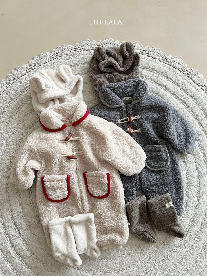 Lala - Korean Baby Fashion - #babyboutique - Fleece Suit - 6