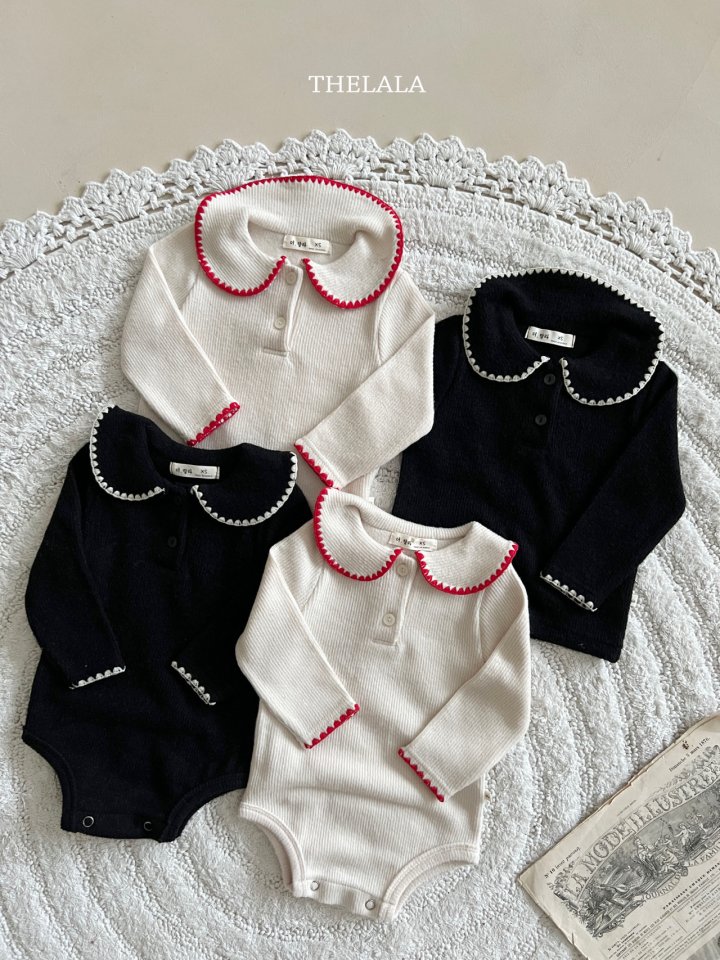 Lala - Korean Baby Fashion - #smilingbaby - Genie Collar Tee - 4