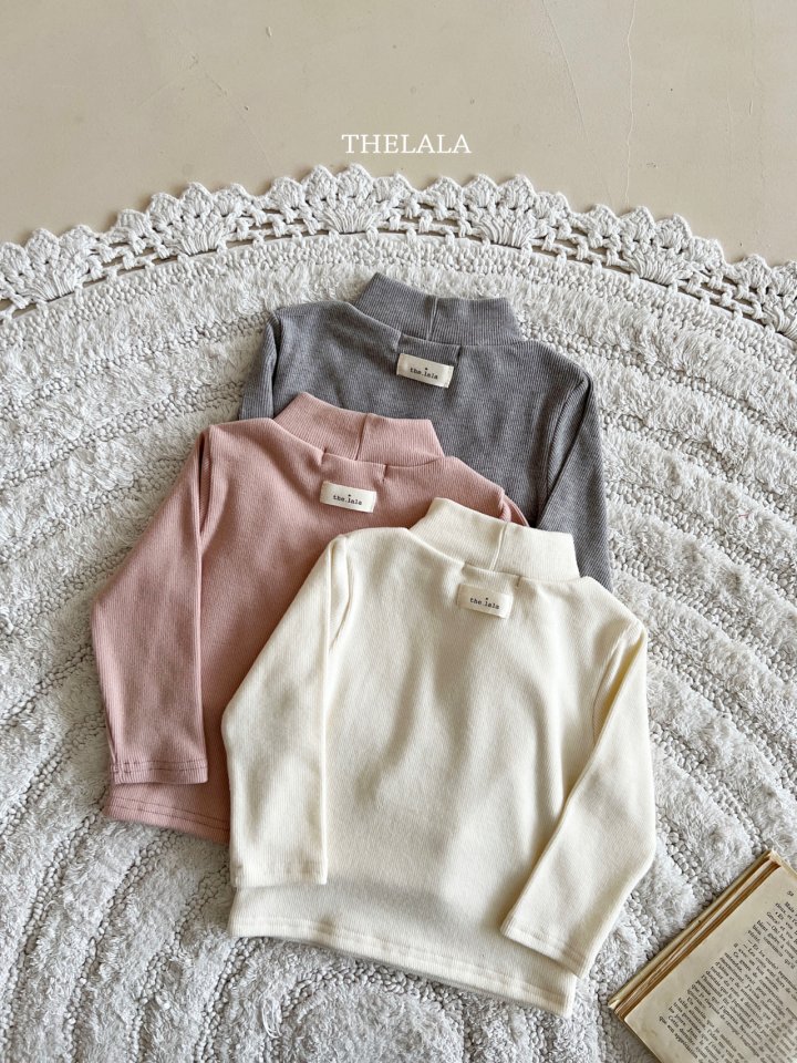 Lala - Korean Baby Fashion - #babyboutique - Three Mock Neck Tee - 3