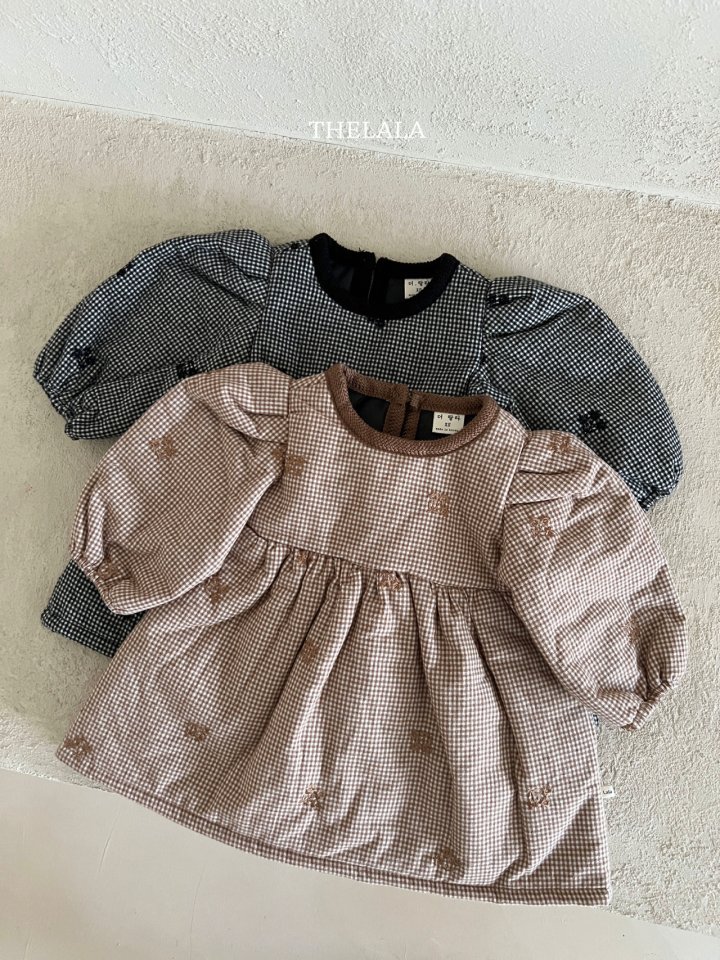 Lala - Korean Baby Fashion - #babyboutiqueclothing - Pie Embroidery One-piece - 12