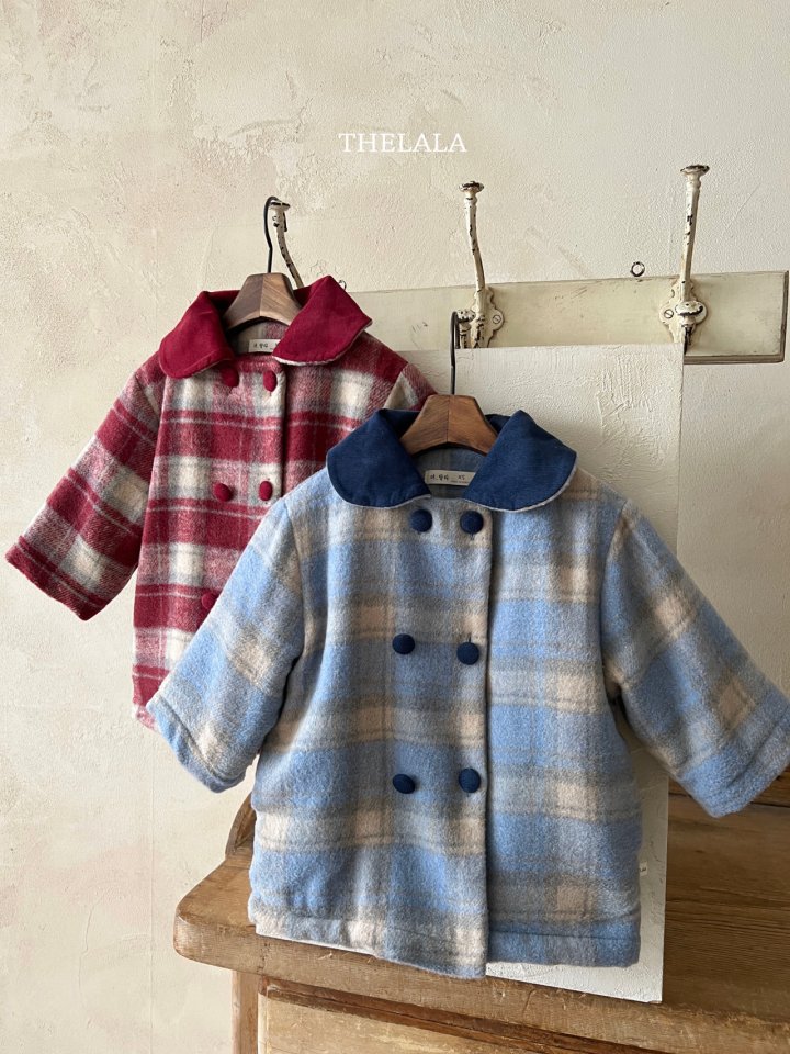 Lala - Korean Baby Fashion - #babyboutiqueclothing - Monet Check Jacket - 12