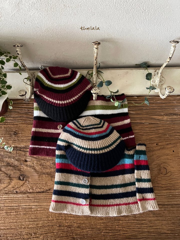 Lala - Korean Baby Fashion - #babyboutiqueclothing - Wind Stripe Balaclava - 9