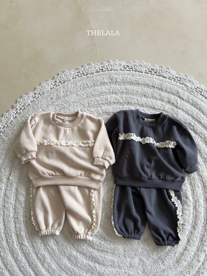 Lala - Korean Baby Fashion - #babyclothing - Lace Sweatshirt